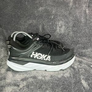 Hoka One One Bondi 7 Women's Athletic Black Sneakers Size 8